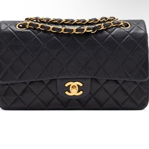 Chanel Black Quilted Lambskin Medium